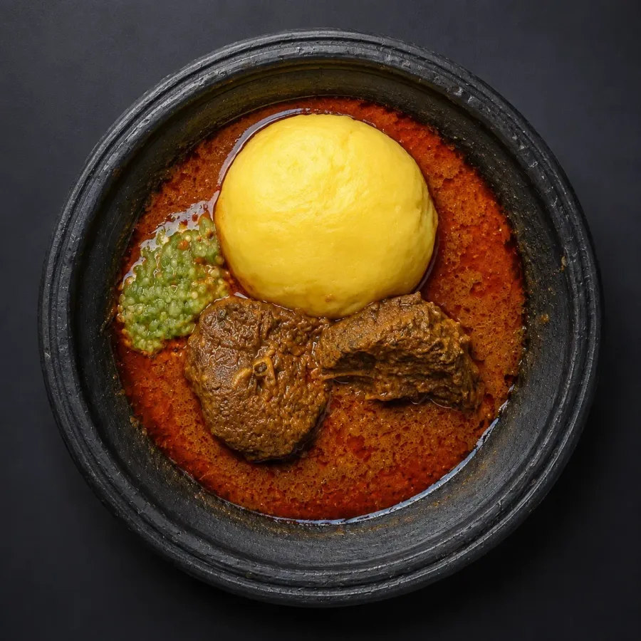 Fufu and Palm Nut Soup