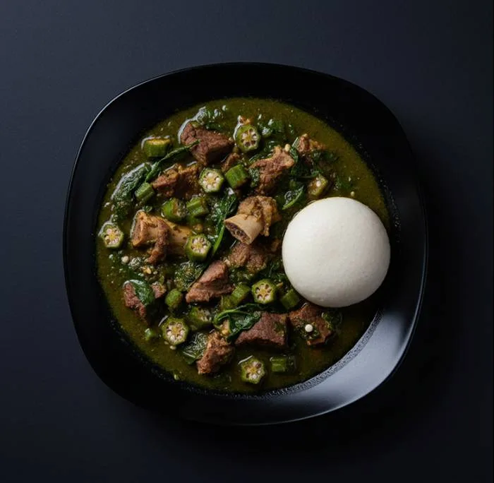 Okra and Spinach Soup